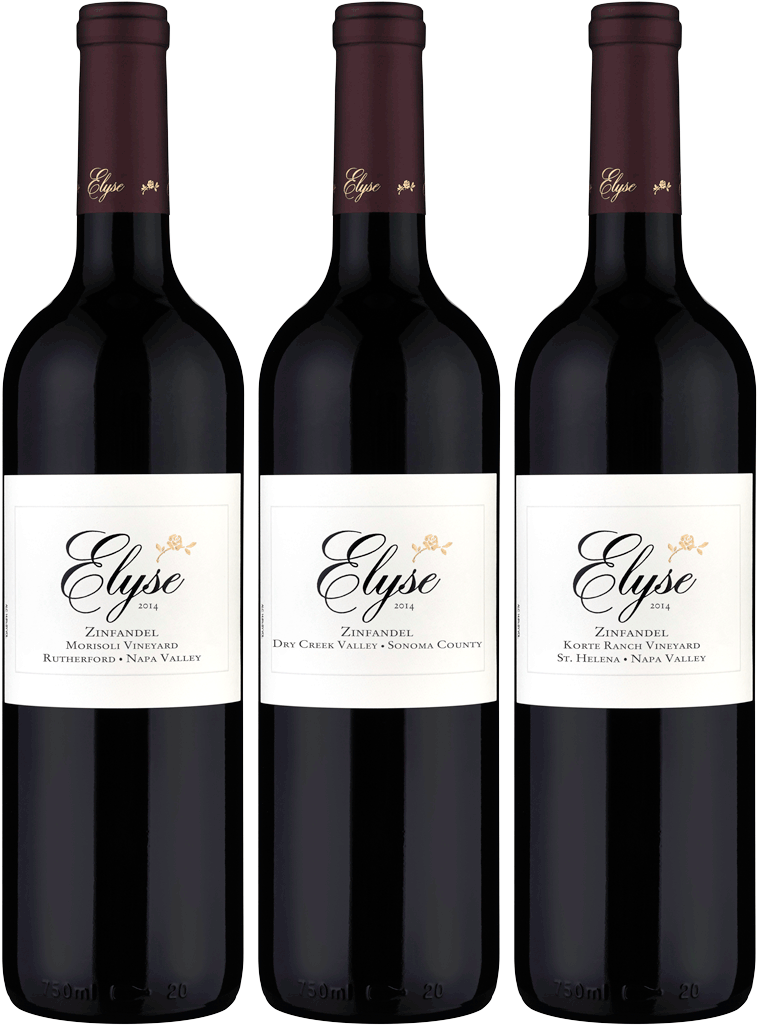 Elyse Zinfandel Wine Bottles Collection