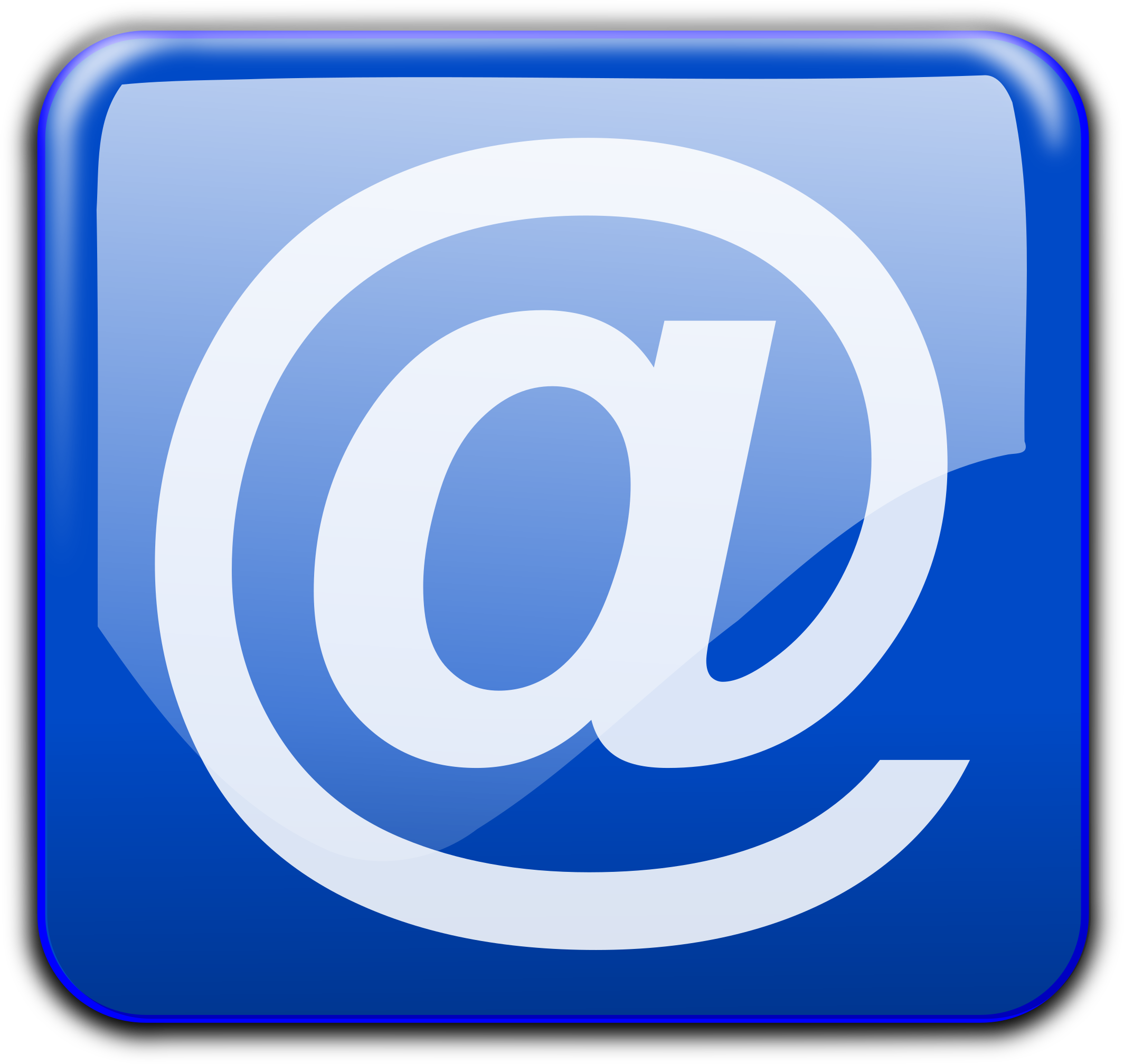 Email Icon Blue Background