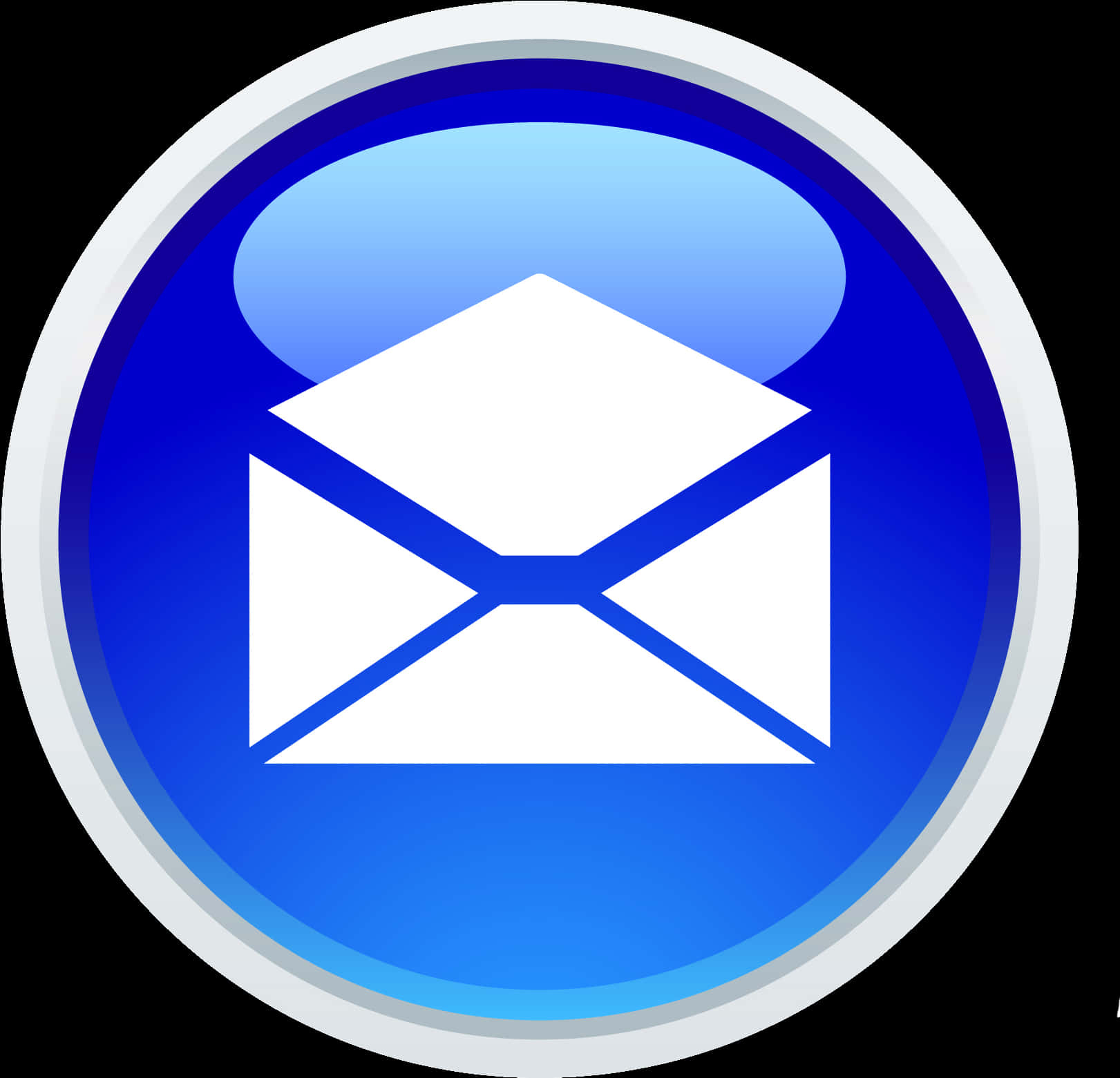 Email Icon Blueand White