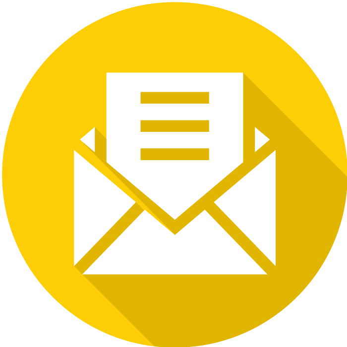 Email Icon Yellow Background