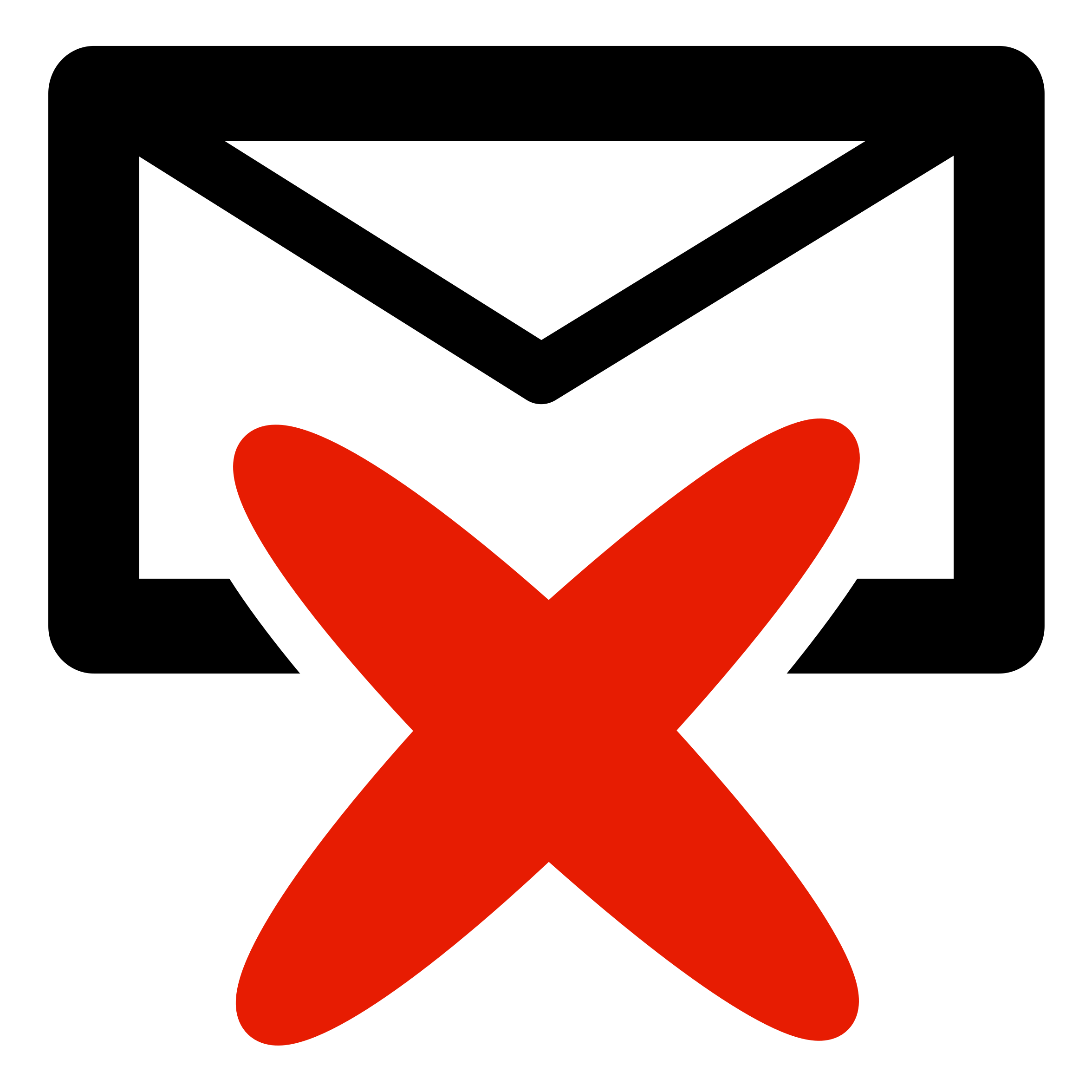 Email Iconwith Red X