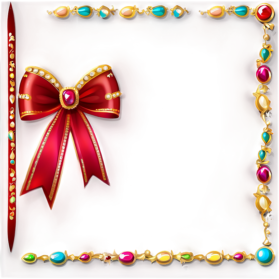 Embellished Red Bow Png 71