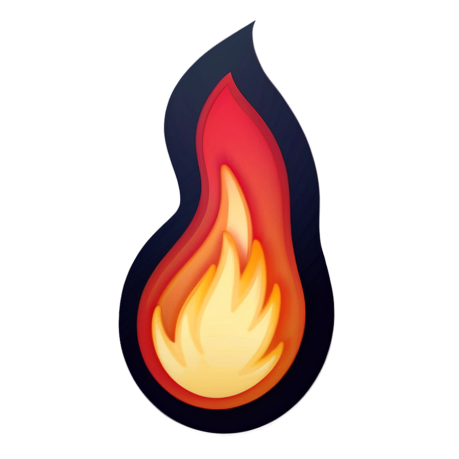 Ember Fire Emoji Illustration Png Bwk49