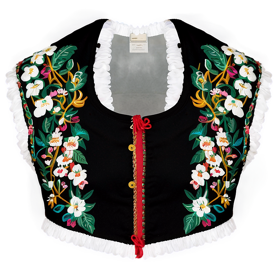 Embroidered Crop Top Png 20