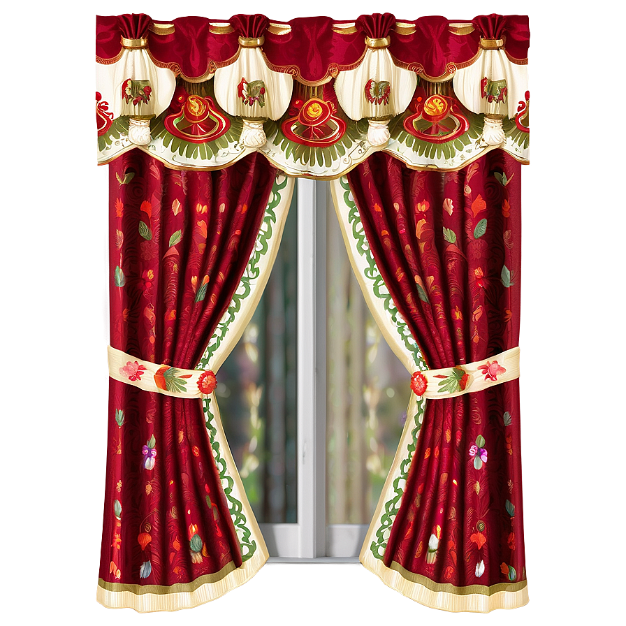 Embroidered Curtains Png 31