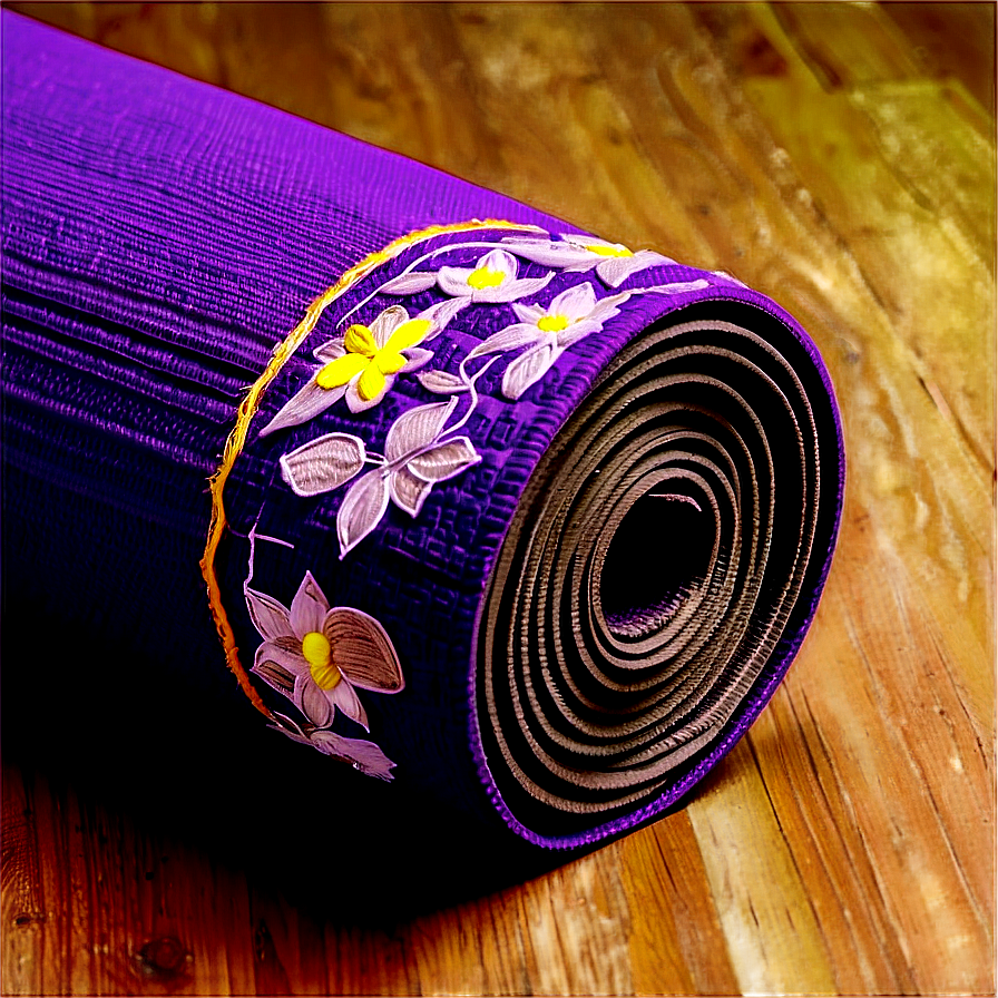 Embroidered Edge Yoga Mat Png Pid