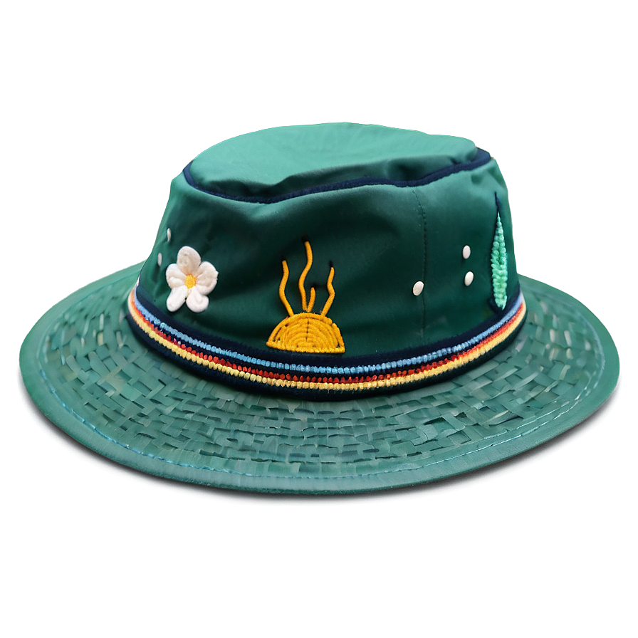 Embroidered Fishing Hat Png 06212024