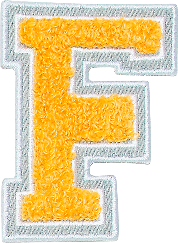 Embroidered Letter F Texture