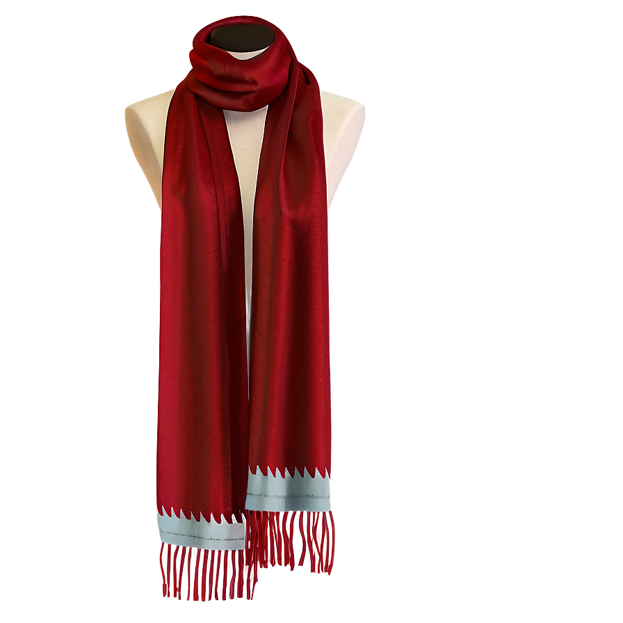 Embroidered Red Scarf Png Fhy