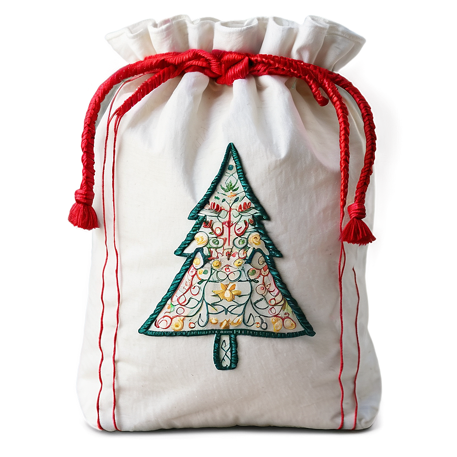 Embroidered Santa Sack Png 06282024