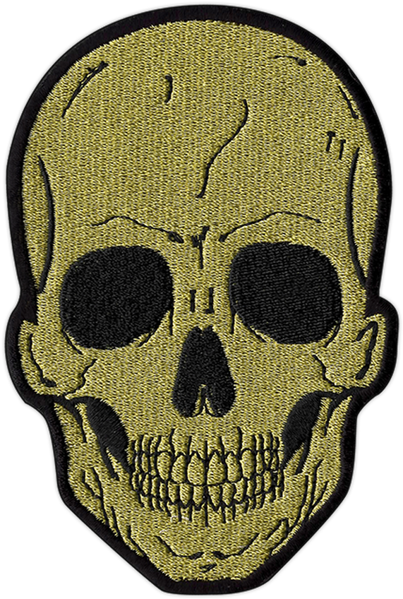 Embroidered Skull Patch