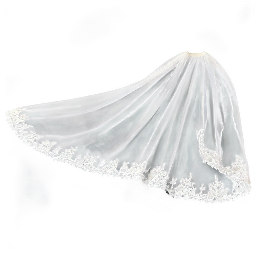 Embroidered Wedding Veil Png Hgu