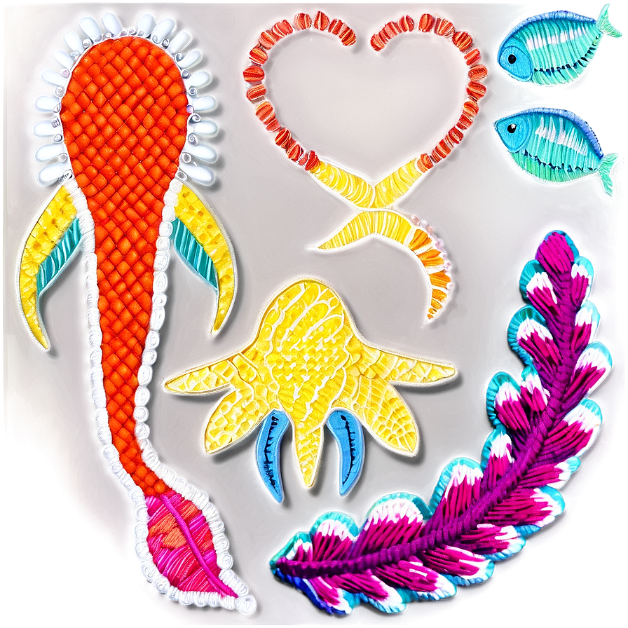 Embroidery Under The Sea Png Jdc