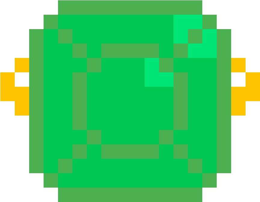 Emerald Gemstone Pixel Art