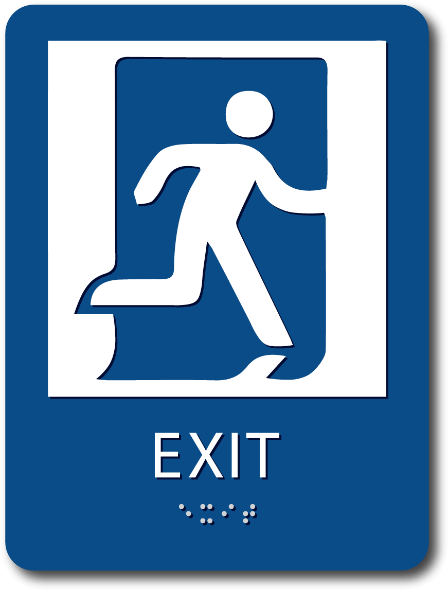 Emergency Exit Sign Graphic