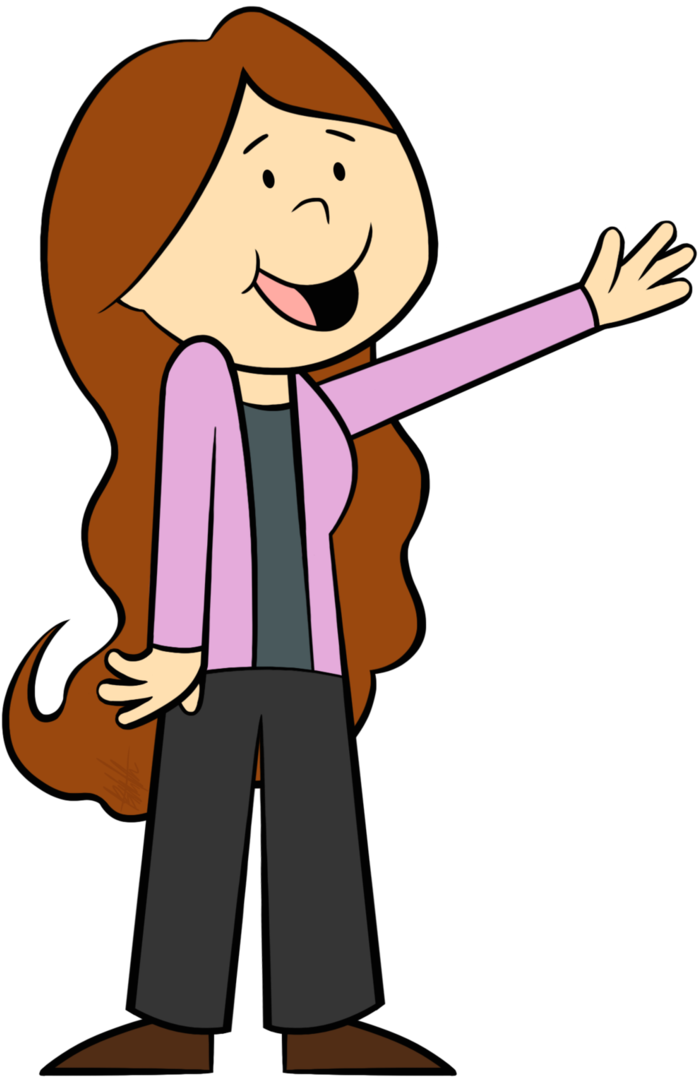 Emily Elizabeth Waving Cartoon