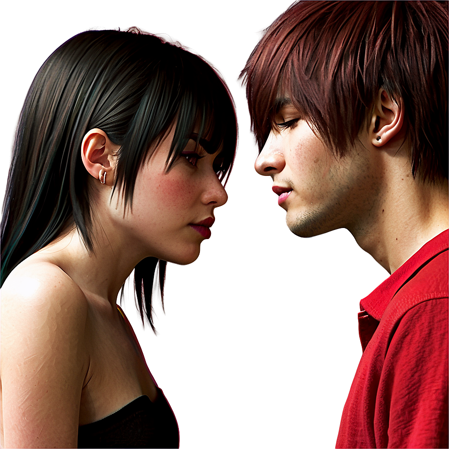 Emo Couple Art Png 05212024