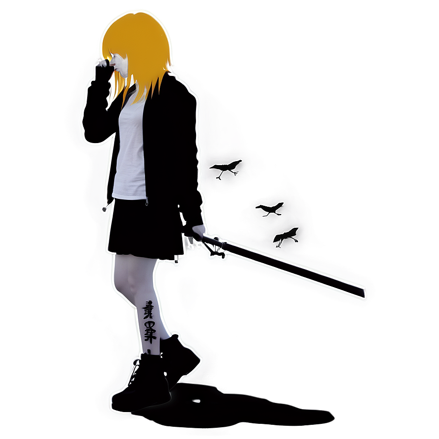 Emo Girl Silhouette Png Rcv