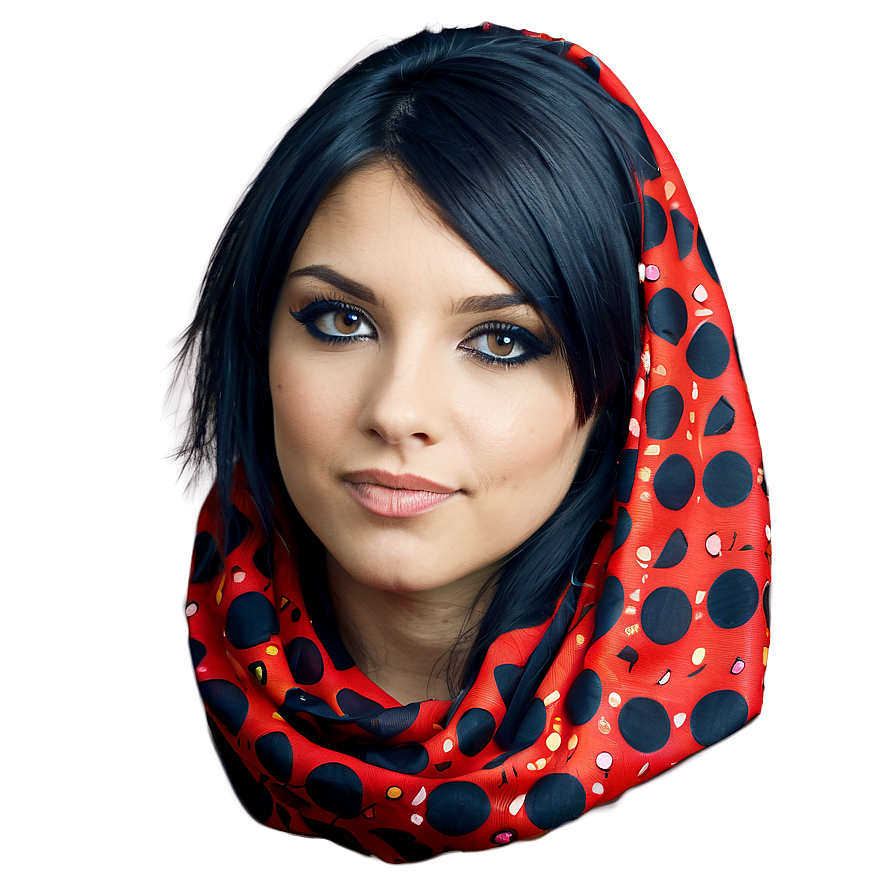 Emo Hair With Scarf Accessory Png Blu