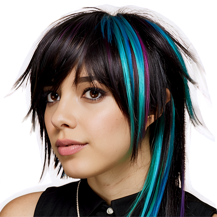 Emo Hair With Streaks Png Dua36