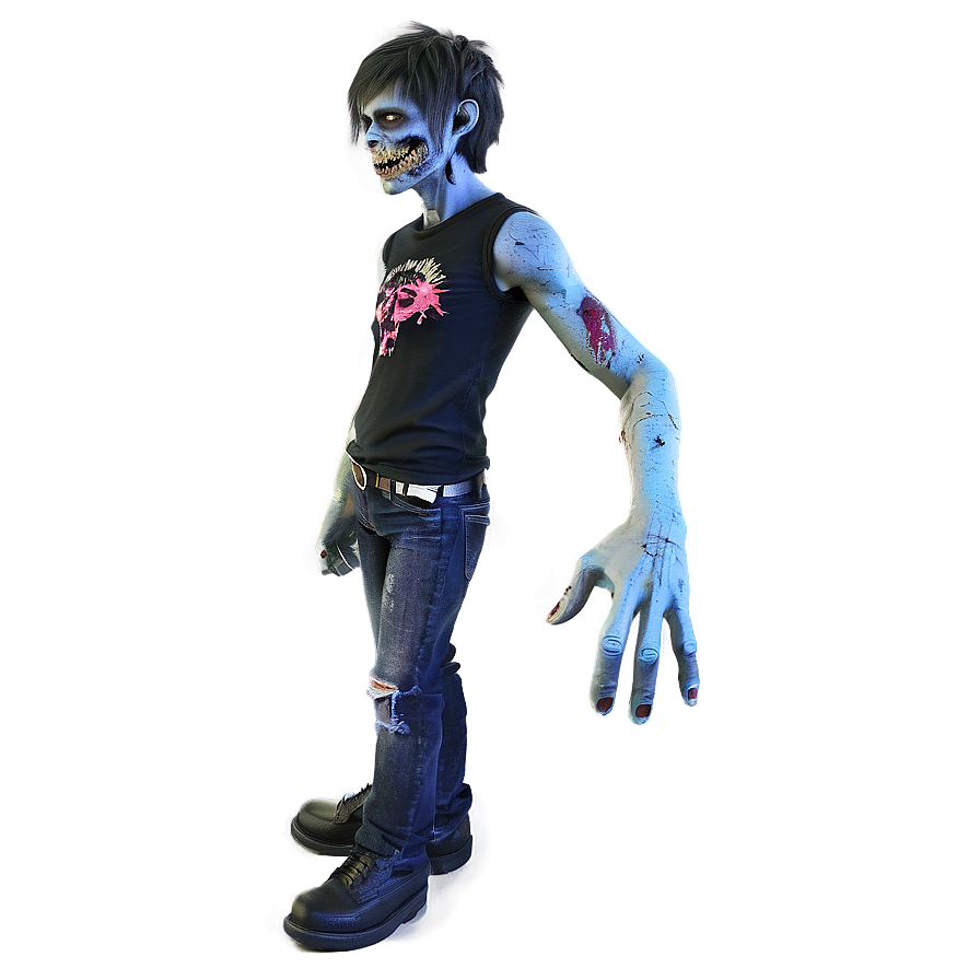 Emo Zombie Shirt Png 45