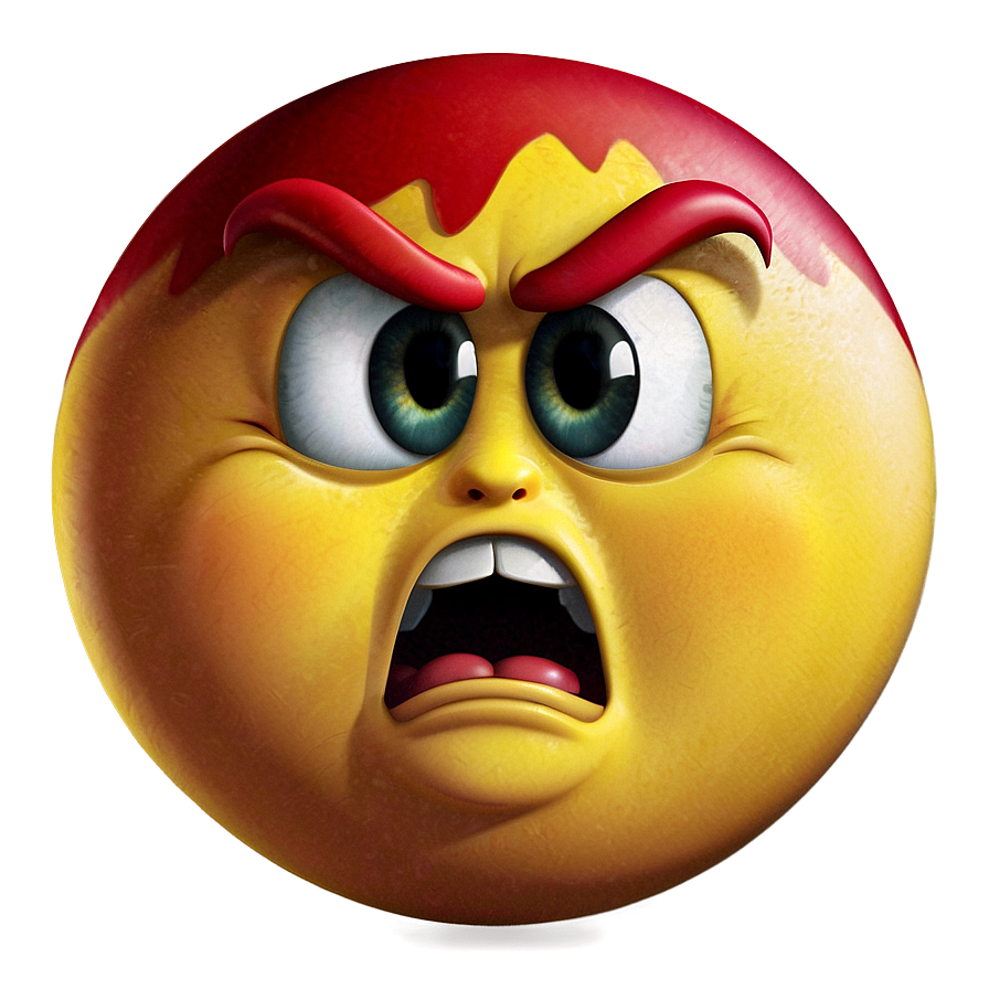 Emoji Face Feeling Angry Png 05252024