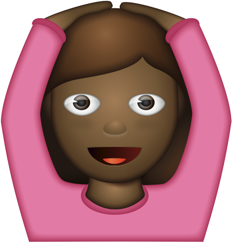 Emoji Girl Holding Head In Hands