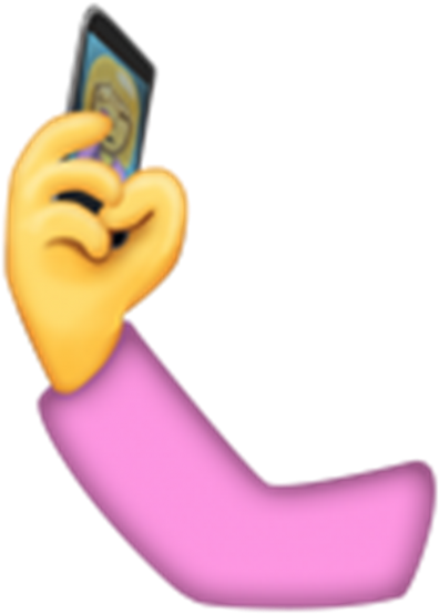 Emoji_ Hand_ Holding_ Phone