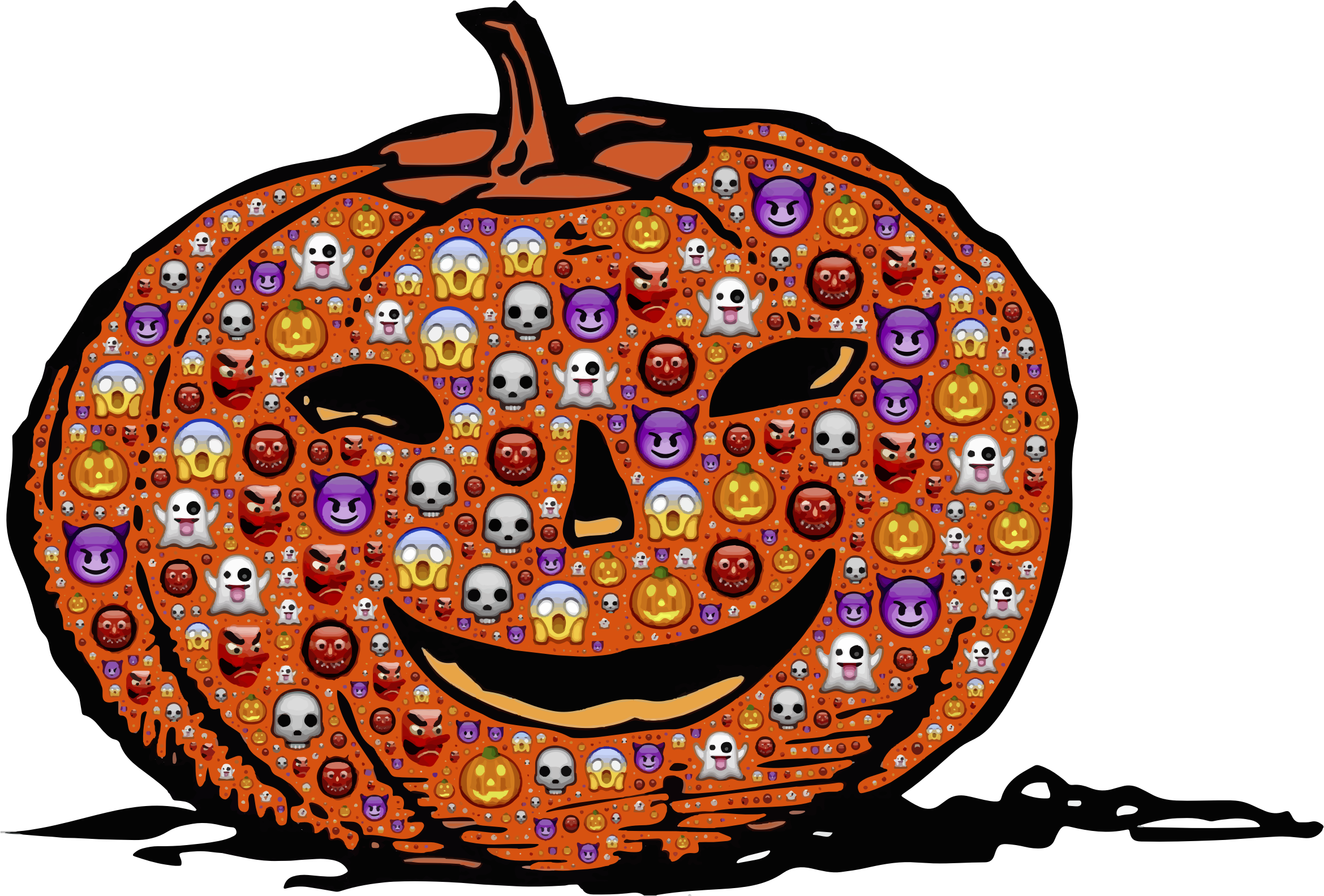 Emoji Patterned Halloween Pumpkin.png