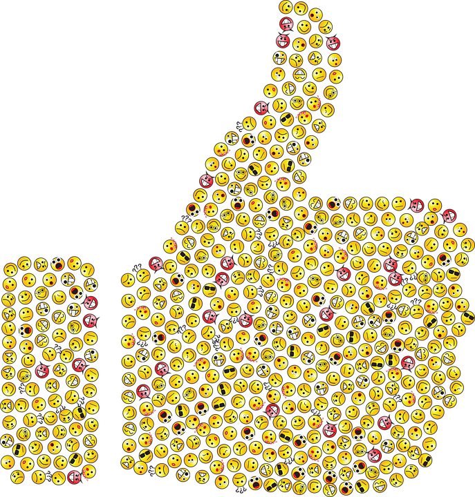 Emoji Thumbs Up Mosaic Art