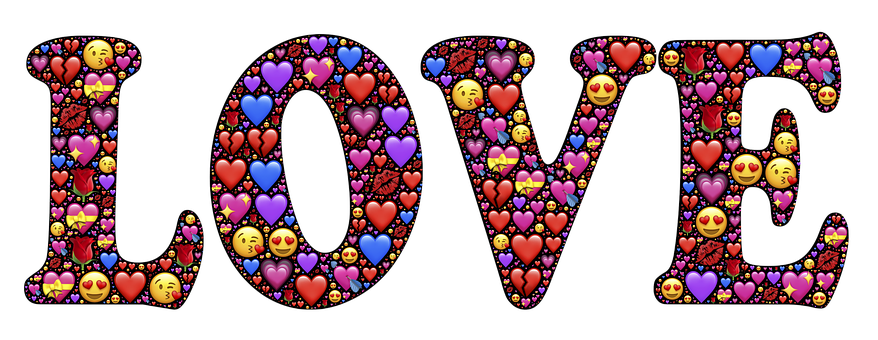 Emojisand Hearts Love Graphic