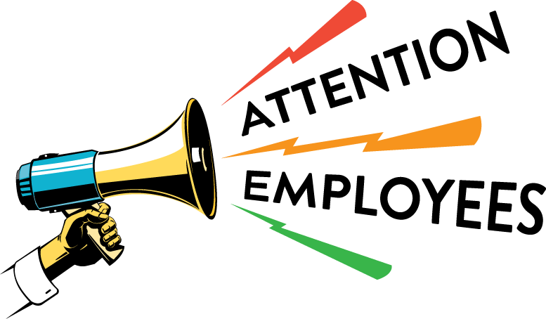 Employee Announcement Megaphone