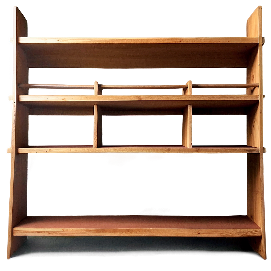 Empty Bookshelf Arrangement Png 30