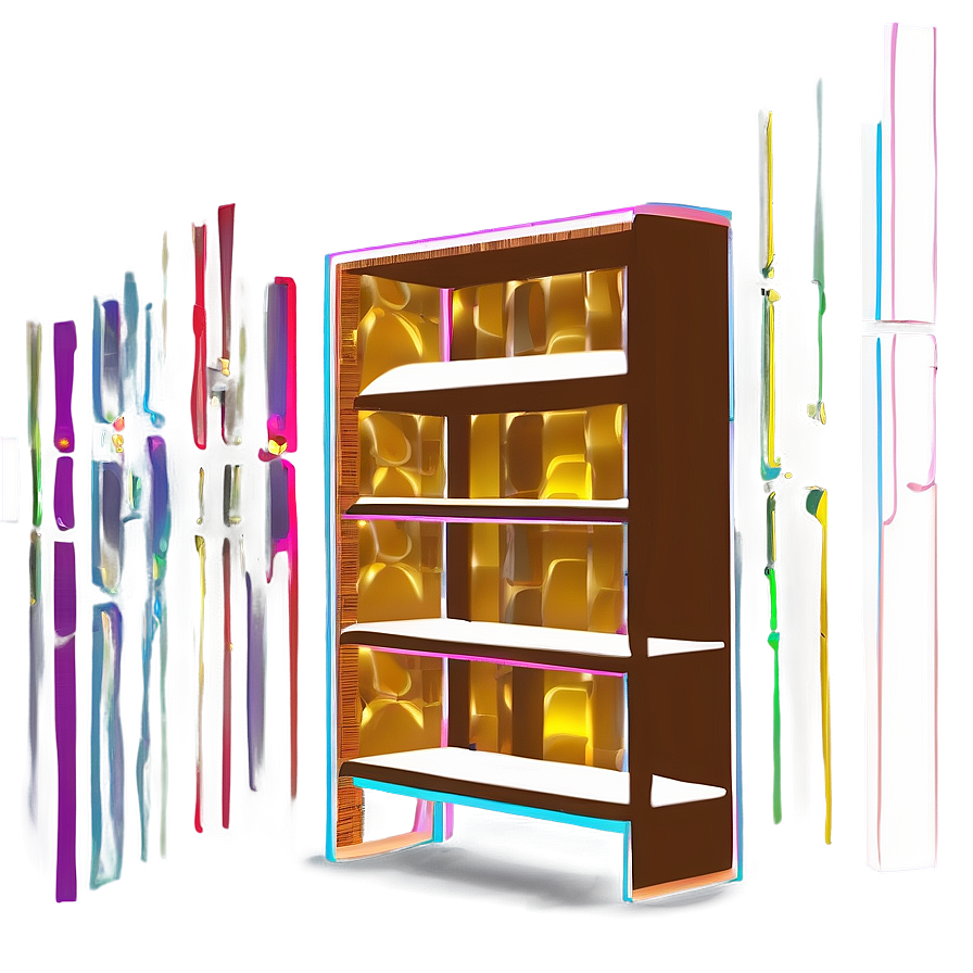 Empty Bookshelf Outline Png Yqm