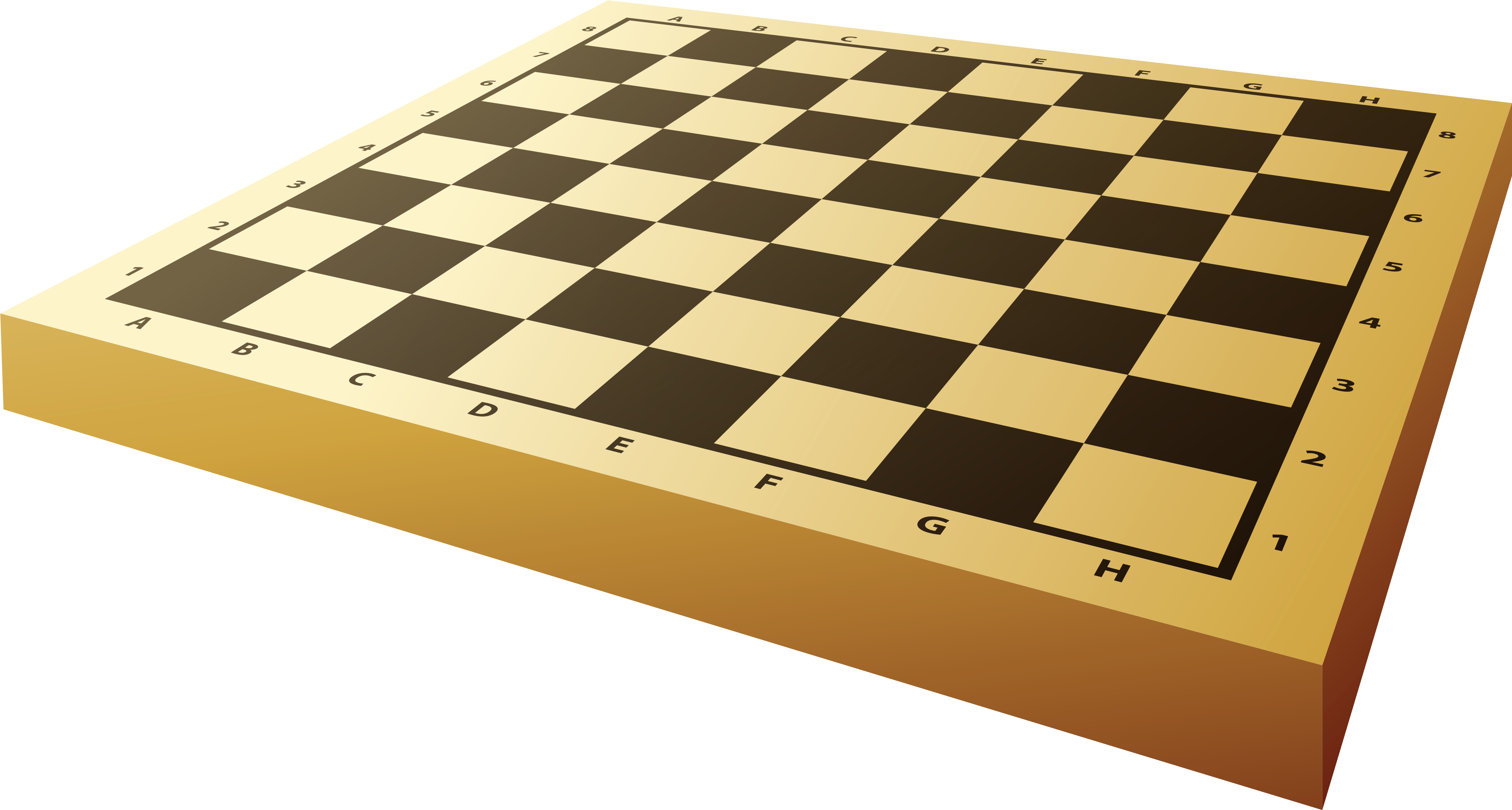 Empty Chessboard Perspective View