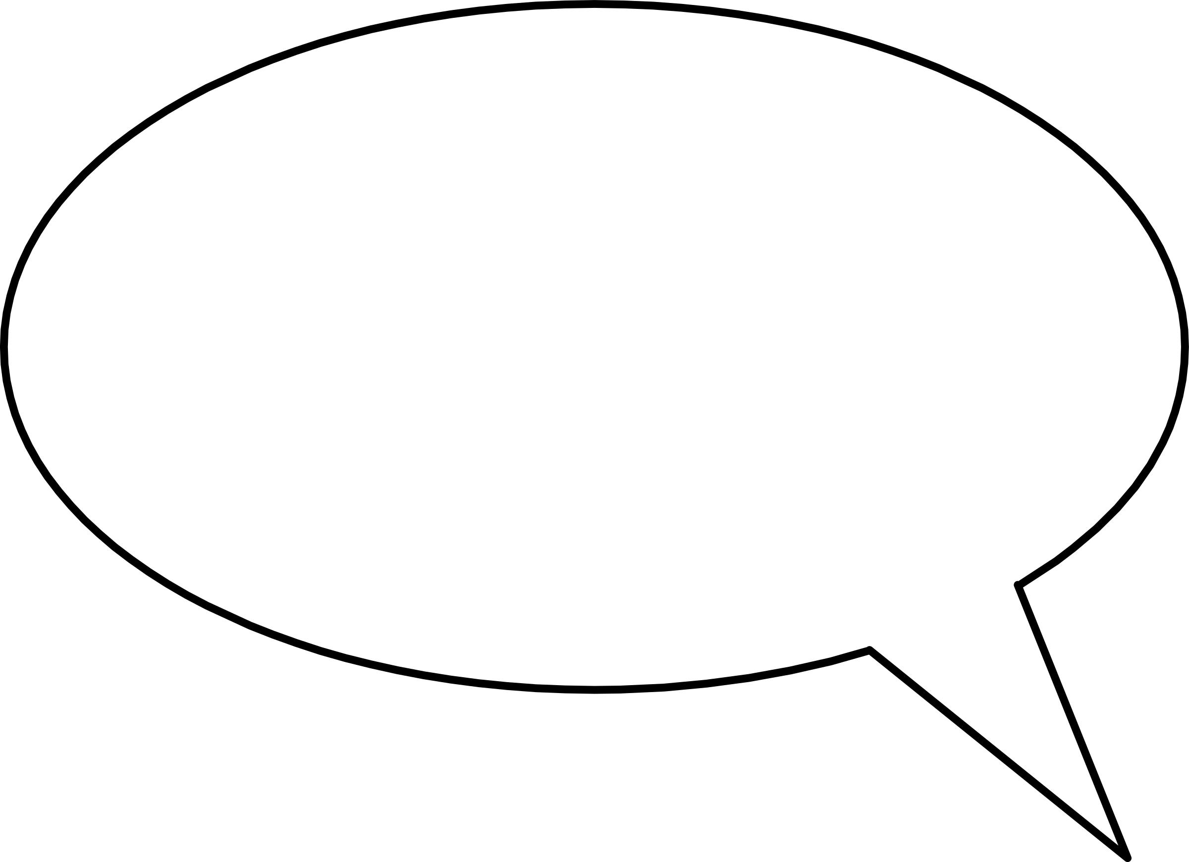 Empty Comic Speech Bubble