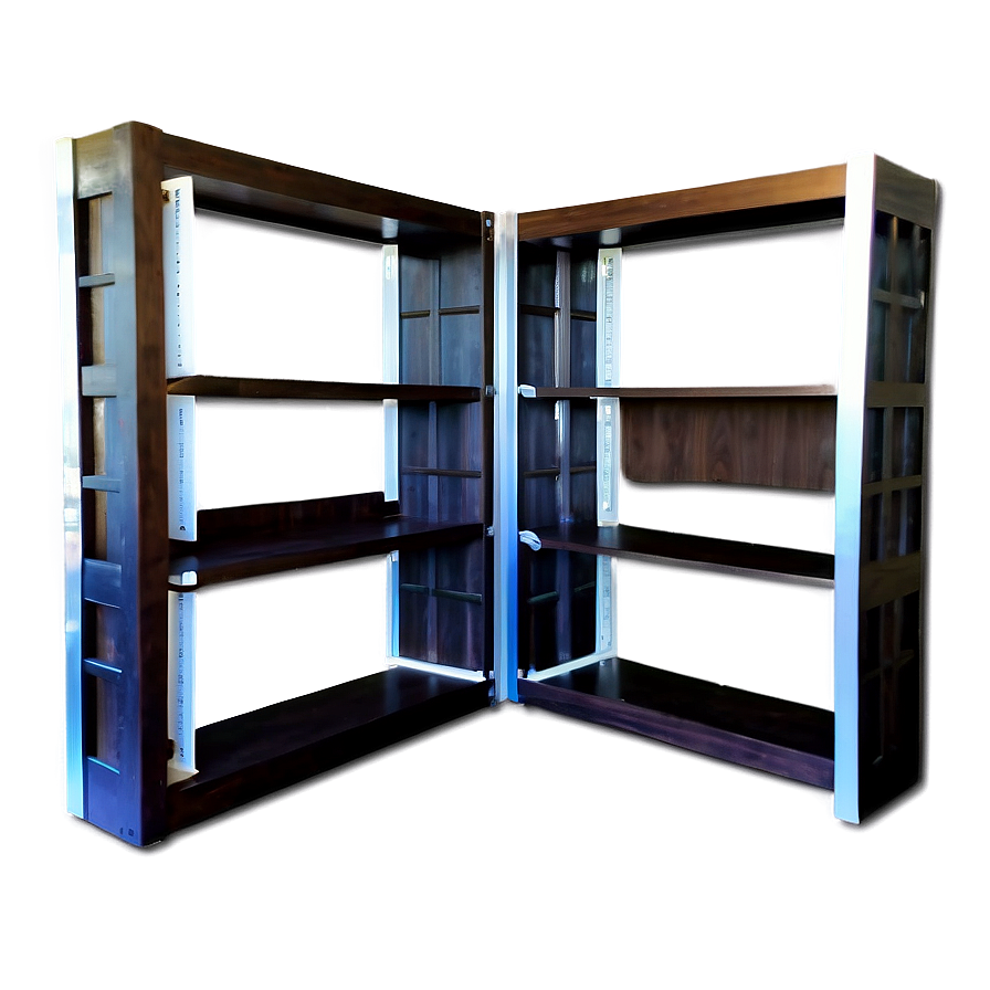 Empty Office Bookshelf Png 8