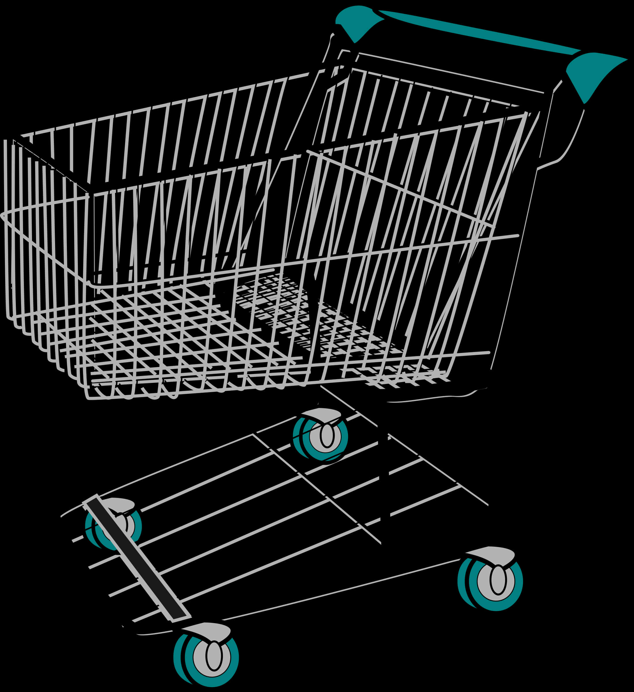 Empty Shopping Cart Illustration