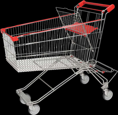 Empty Shopping Cart Isolated