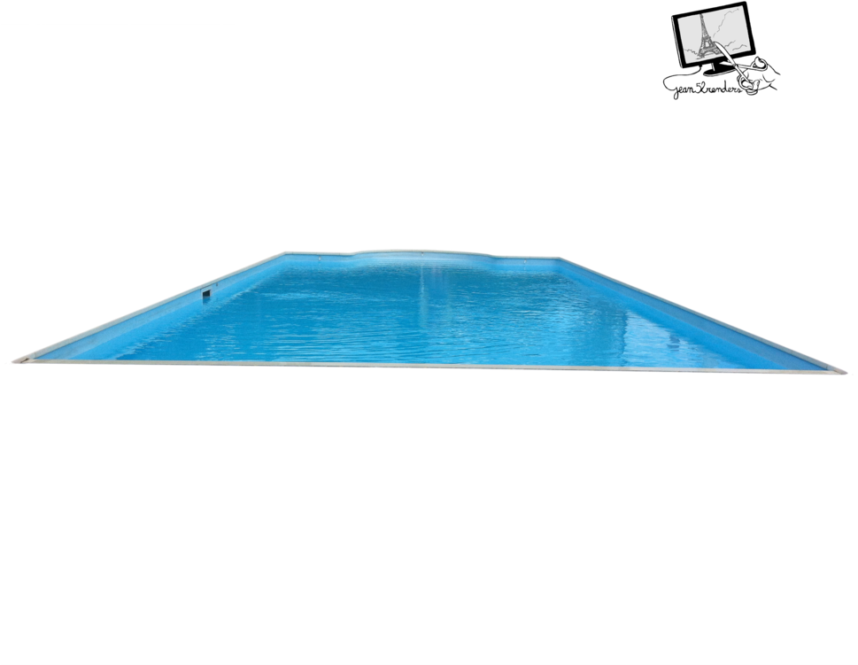 Empty Swimming Pool Blue Water