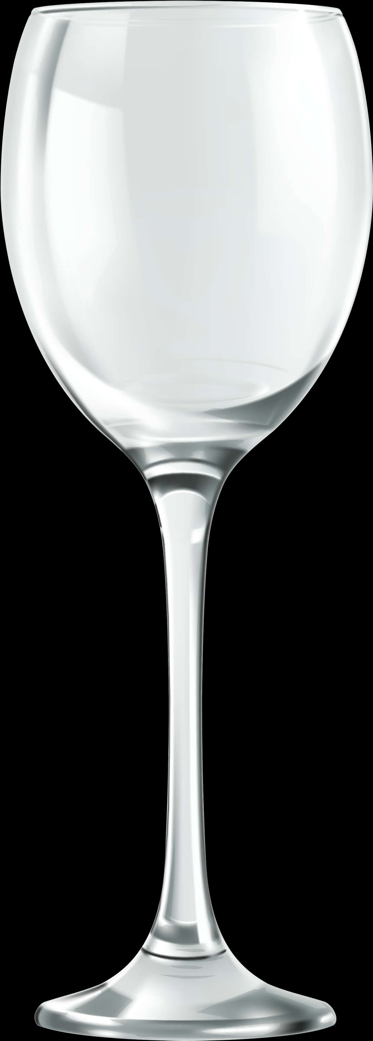 Empty Wine Glass Clear Background