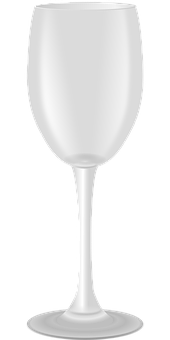 Empty Wine Glass Silhouette