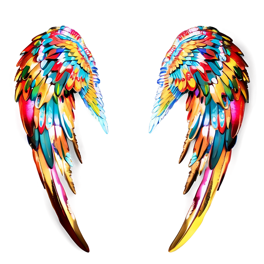 Enchanted Angel Wings Rendering Png 05042024