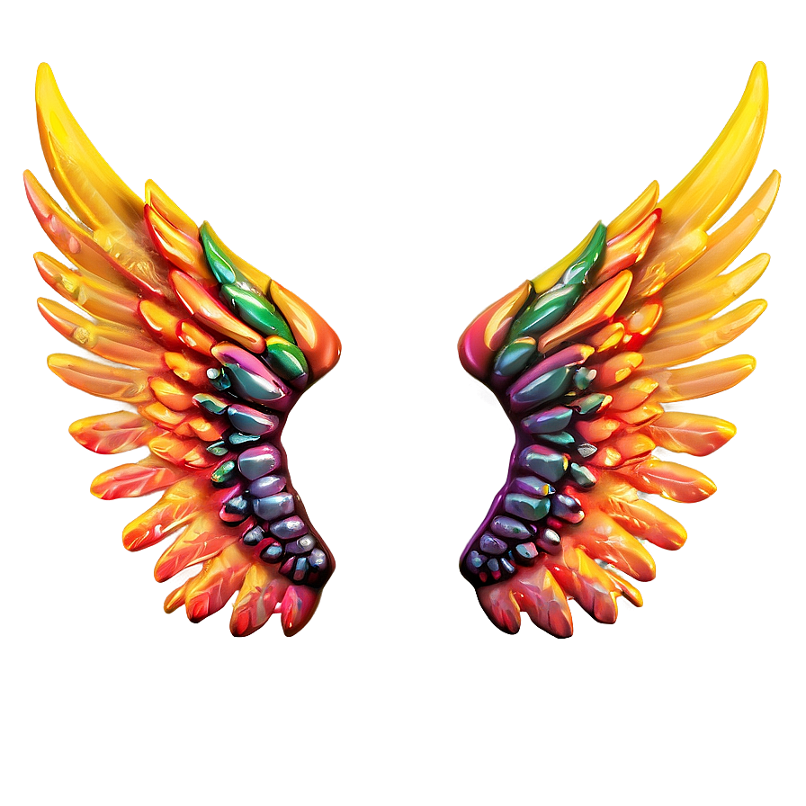 Enchanted Angel Wings Rendering Png Mos