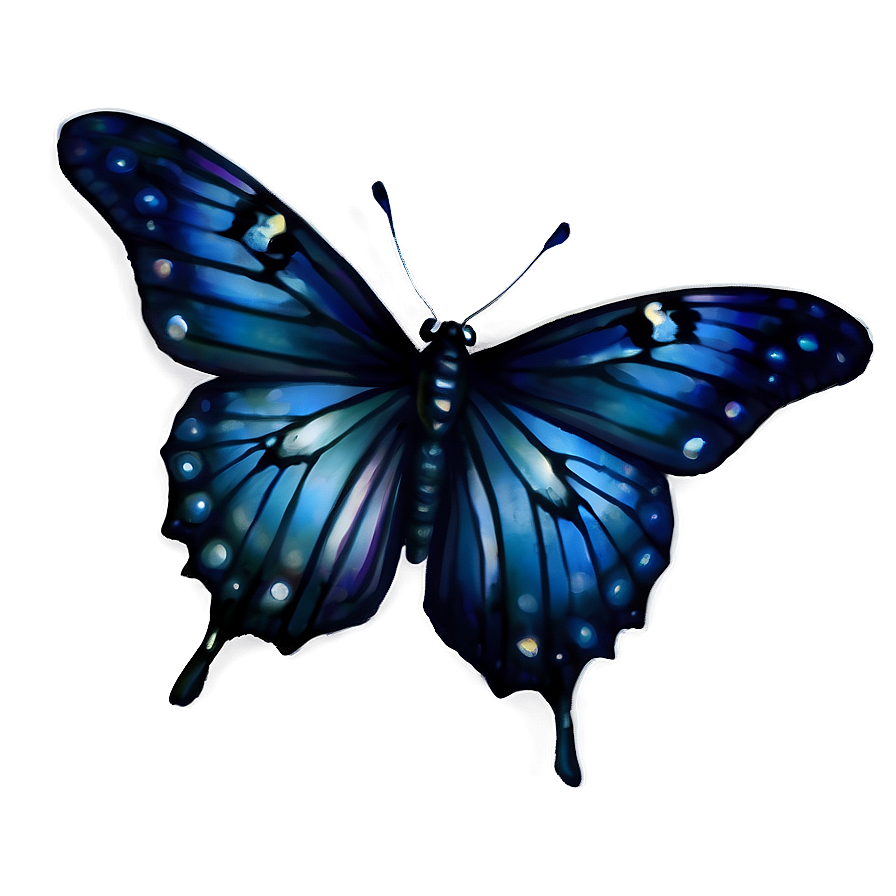 Enchanted Black Butterfly Png Grg7