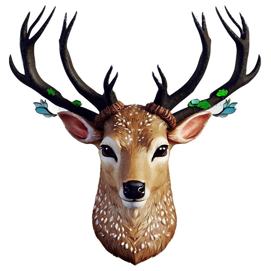 Enchanted Deer Head Fairy Tale Png Rih88