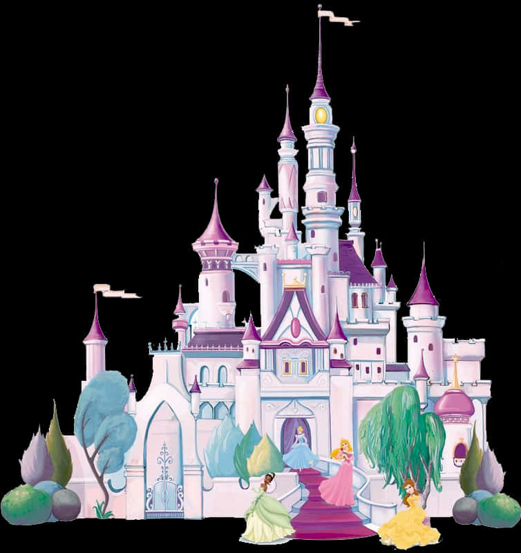 Enchanted Disney Castlewith Princesses