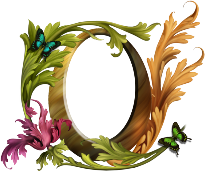 Enchanted_ Floral_ Letter_ O