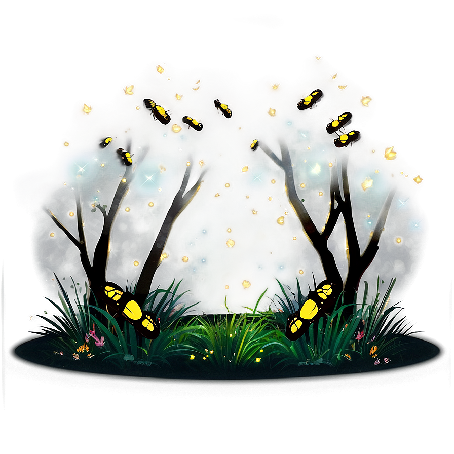 Enchanted Forest Fireflies Png 2