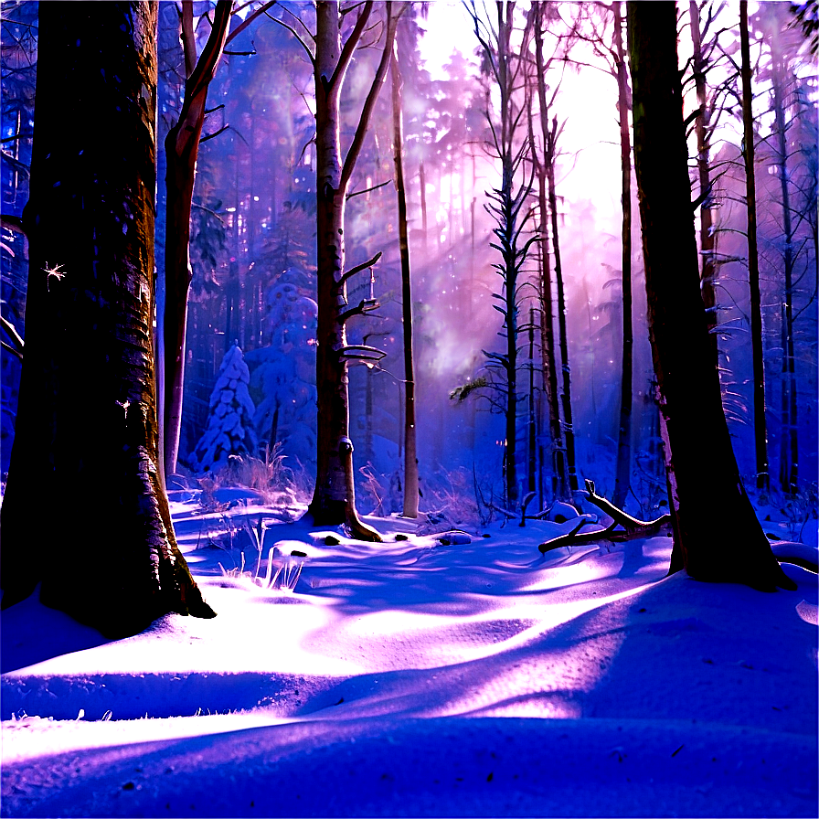 Enchanted Frosty Forest Png Rac